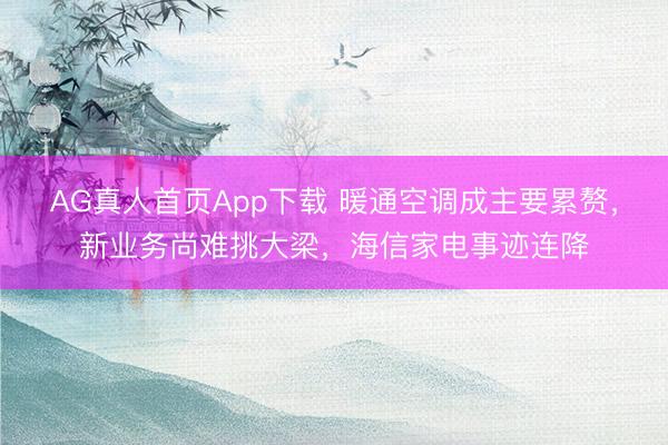 AG真人首页App下载 暖通空调成主要累赘，新业务尚难挑大梁，海信家电事迹连降